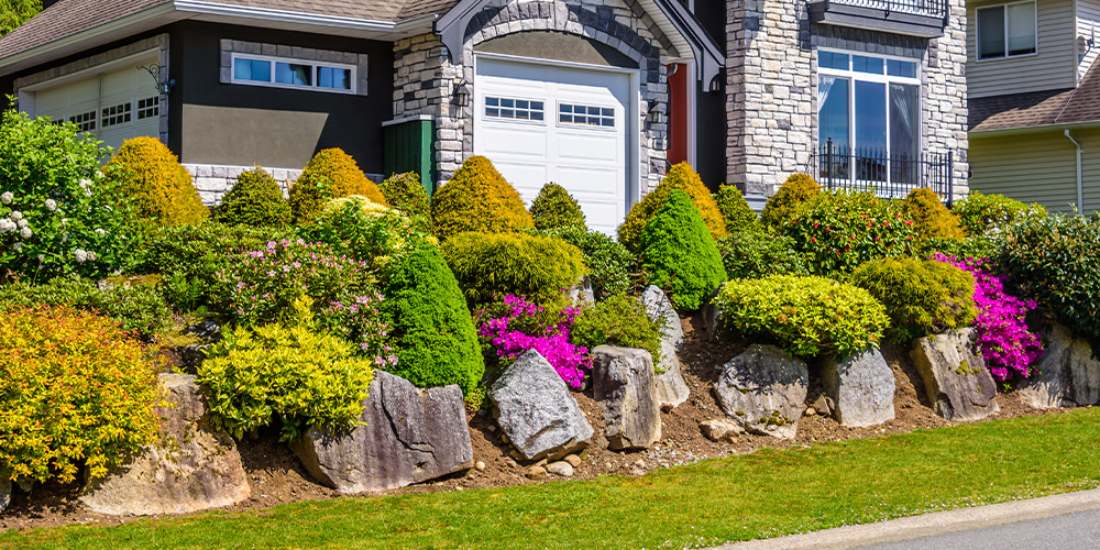 Millcreek Gardens-Salt Lake City-Utah- Tips for Designing a Stunning Front Yard-boulders front yard